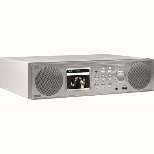 Imperial DABMAN i450 Hybrid Stereo Radio DAB+ / FM / Internet /Bluetooth White-Silver