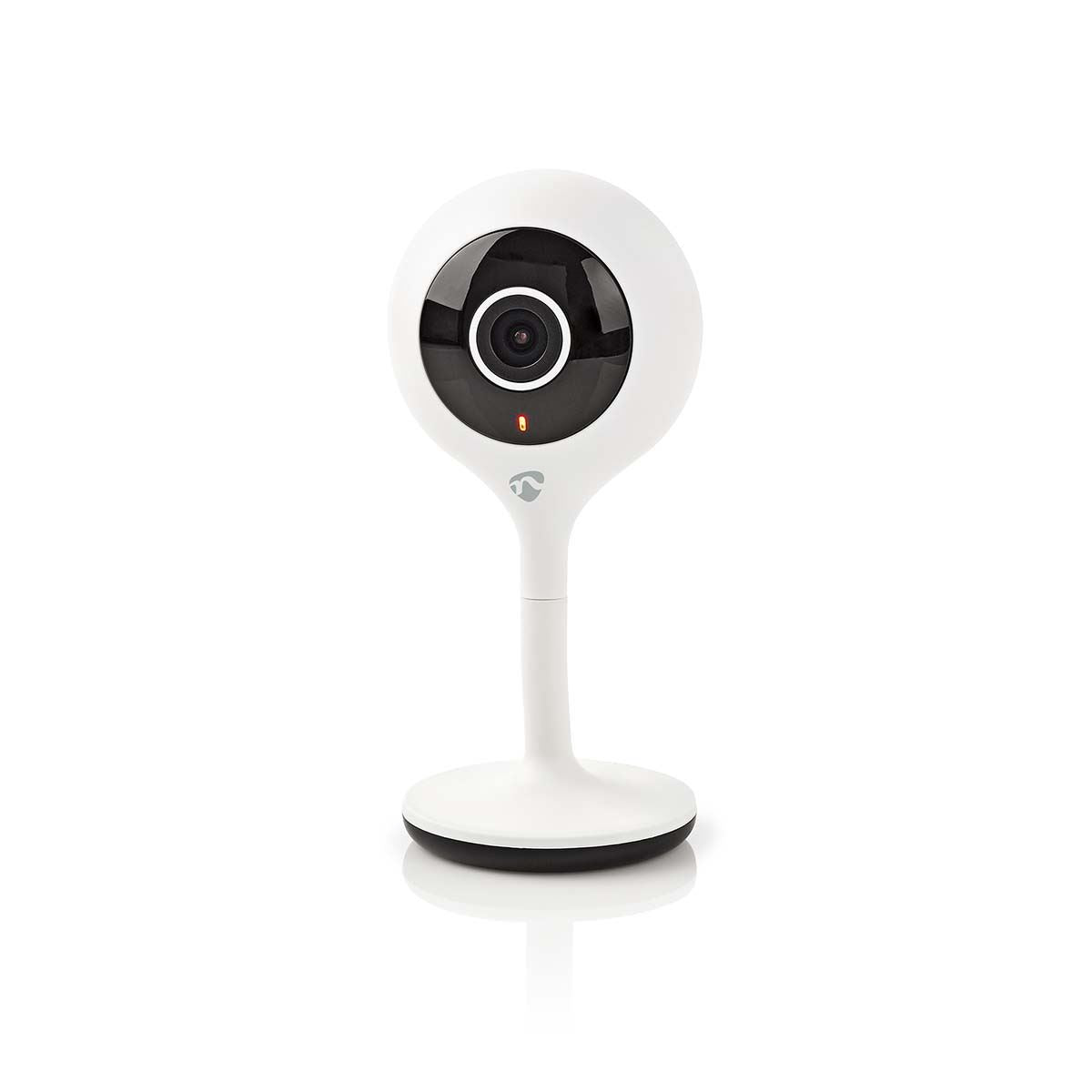 Nedis SmartLife Indoor Camera | Wi-Fi | Full HD 1080p | Cloud Storage (optional) / microSD (not included) | With motion sensor | Night vision | White