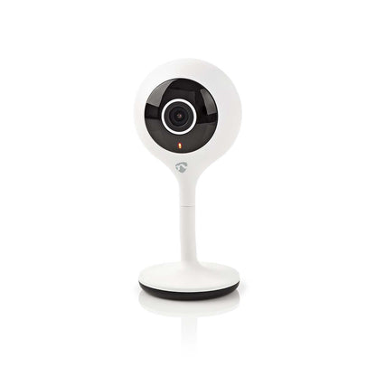 Nedis SmartLife Indoor Camera | Wi-Fi | Full HD 1080p | Cloud Storage (optional) / microSD (not included) | With motion sensor | Night vision | White