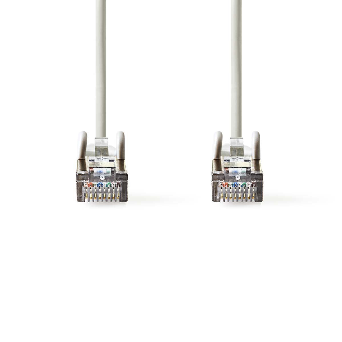 Nedis CCGL85121GY15 | CAT5e Network Cable | SF/UTP | RJ45 Male | RJ45 Male | 1.50 m | Round | PVC | Grey | Label