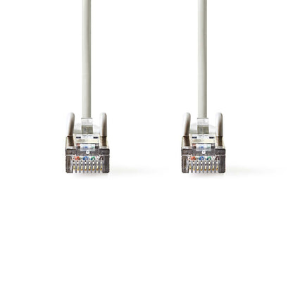 Nedis CCGL85121GY15 | CAT5e Network Cable | SF/UTP | RJ45 Male | RJ45 Male | 1.50 m | Round | PVC | Grey | Label