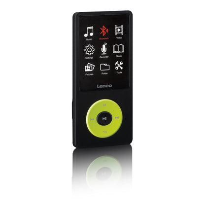 Lenco XEMIO-860GN | MP3/MP4 Player | Bluetooth® | 8GB | Micro SD Card Expansion | Green