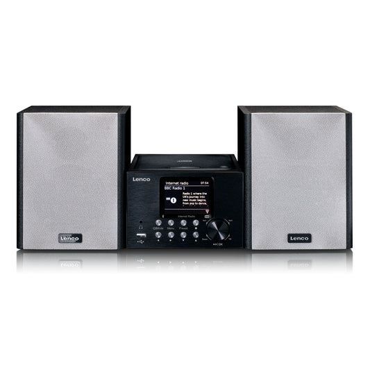 Lenco MC-250BK | Micro Music System | Internet | DAB+ Radio | Bluetooth® Speakers | CD / MP3 | Black