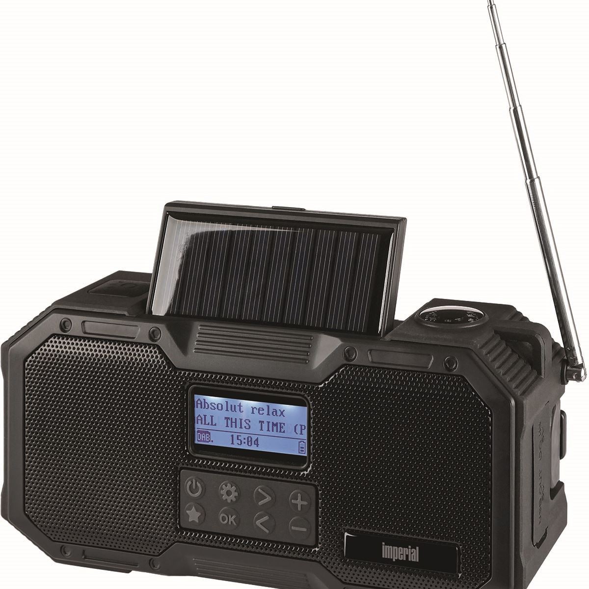 Imperial DABMAN OR 1 Robust DAB+ / FM / Bluetooth Outdoor Radio / Crank Radio Black