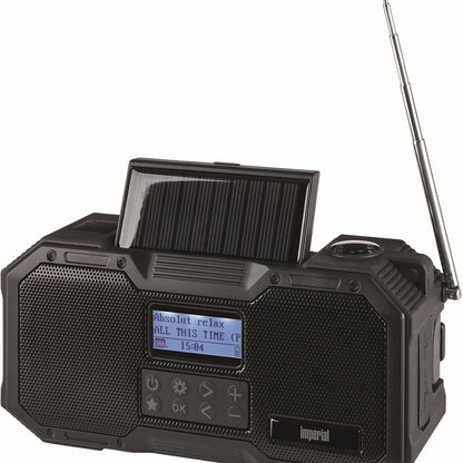 Imperial DABMAN OR 1 Robust DAB+ / FM / Bluetooth Outdoor Radio / Crank Radio Black