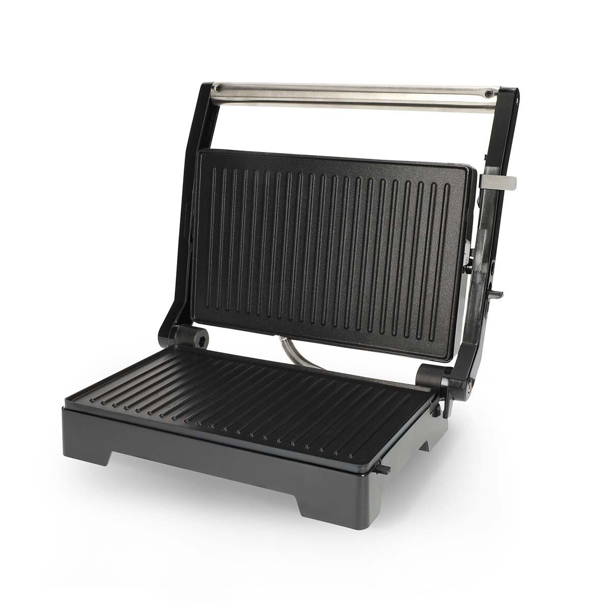 MELISSA Contact Grill | 1000 W | 23 x 14.5 cm | Opens out Table Grill Function| Plastic / Stainless Steel