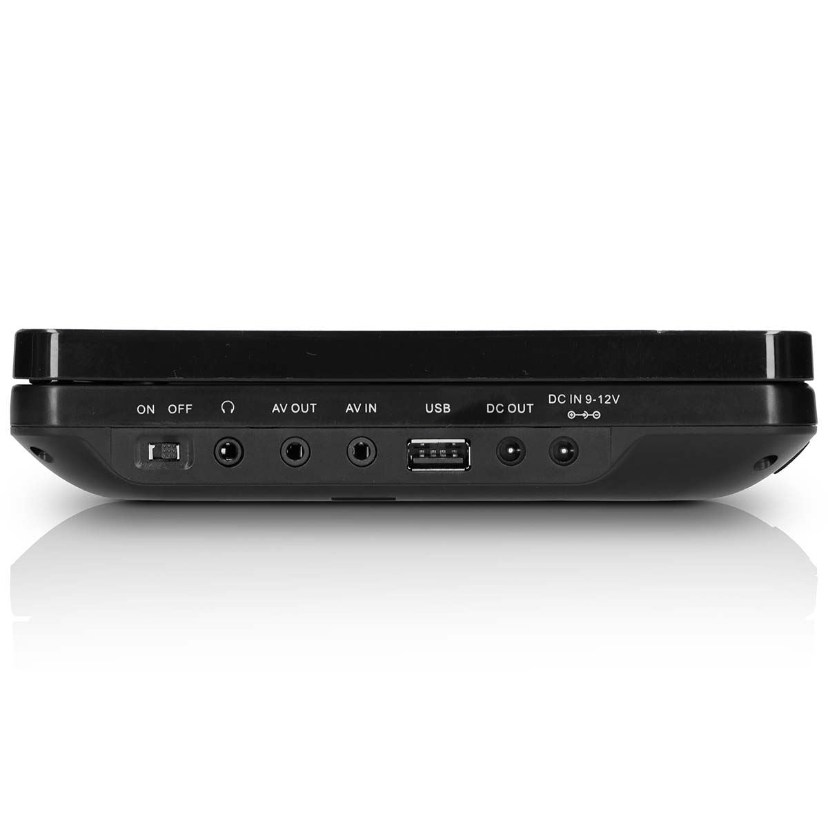 Lenco 2x 9” portable DVD player with USB SD built-in battery headphone and bracket Black