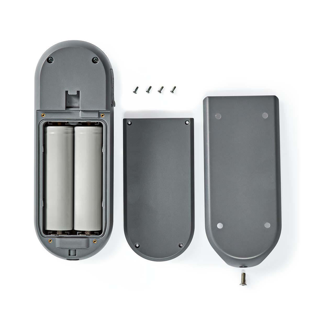 Nedis SmartLife Video Doorbell | Wi-Fi | Battery Powered | Full HD 1080p | Cloud Storage (optional) / microSD (not included) | IP54 | With motion sensor | Night vision | Grey