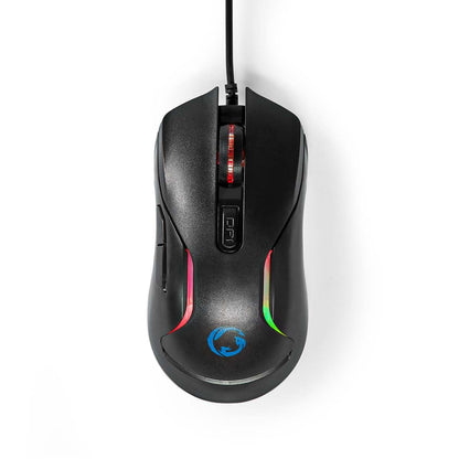 Nedis Gaming Combo Kit | 5-in-1 | Keyboard, Headset, Mouse and Mouse Pad | Black | QWERTY | US Layout