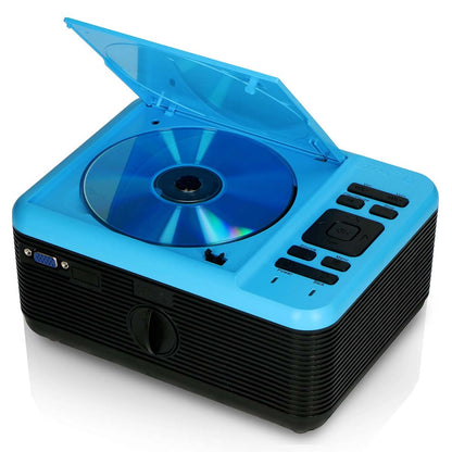 Lenco LCD Projector with DVD player and Bluetooth® Blue