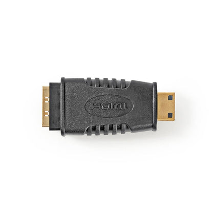 Nedis HDMI™ Adapter | HDMI™ Mini Connector | HDMI™ Output | Gold Plated | Straight | ABS | Black | 1 pcs | Blister