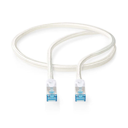 Nedis CAT6a Network Cable | S/FTP | RJ45 Male | RJ45 Male | 2.00 m | Snagless | Round | Braided / PVC | Silver | Cover Window Box