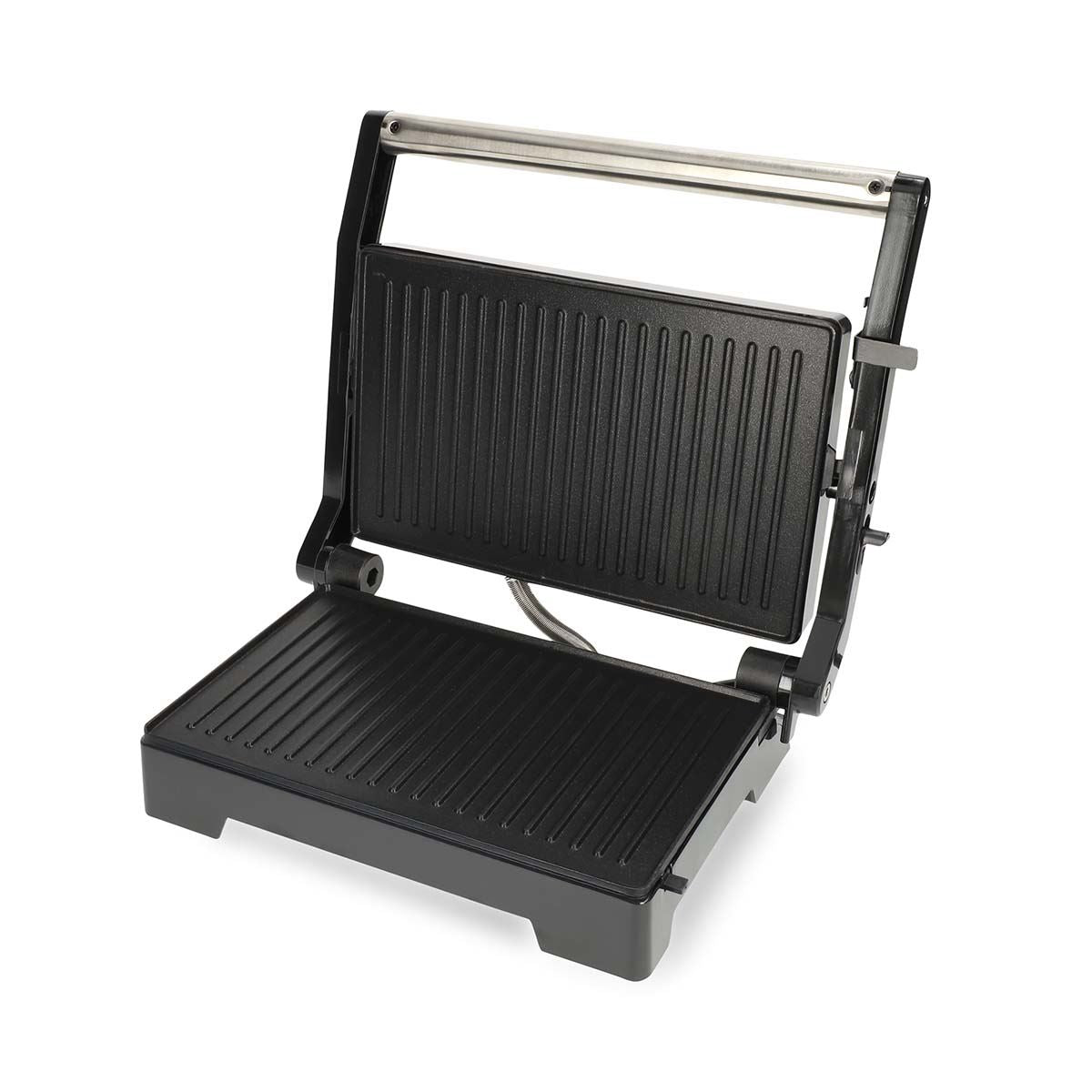MELISSA Contact Grill | 1000 W | 23 x 14.5 cm | Opens out Table Grill Function| Plastic / Stainless Steel