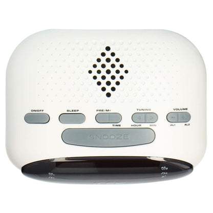 ICES Digital Desk Alarm Clock Radio LED | FM | Snooze function | White