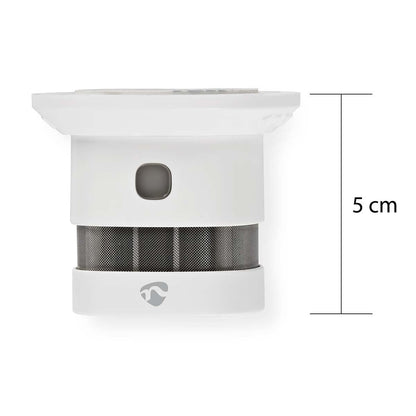 Nedis SmartLife Smoke Detector | Zigbee 3.0 | Battery Powered | Sensor life cycle: 10 year | EN 14604 | Max. battery life: 60 Months | 85 dB | White | 1 pcs