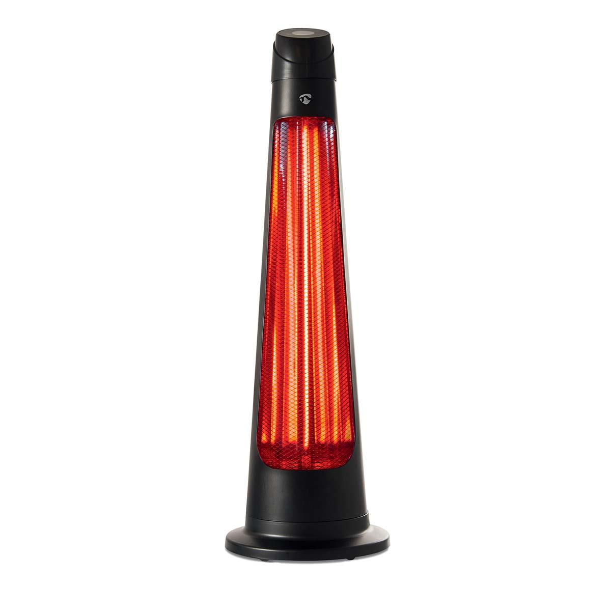 Nedis SmartLife Patio Heater | Wi-Fi | 1200 W | 2 Heat Settings | Oscillation | Fall over protection | IP24 | Black