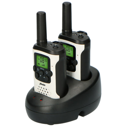 Alecto Walkie-Talkie Set | 2 Handsets | Up to 7 km | Frequency channels: 8 | VOX | up to 3 Hours | Black / White