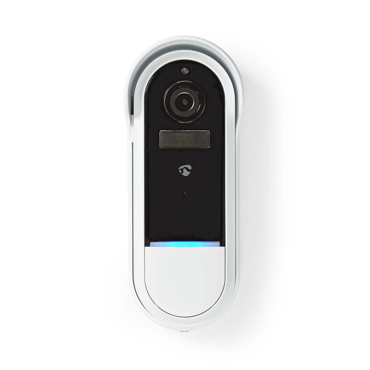 Nedis SmartLife Video Doorbell | Wi-Fi | Battery Powered / Transformer | Full HD 1080p | Cloud Storage (optional) / microSD (not included) | IP54 | With motion sensor | Night vision | White
