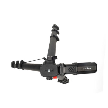 Nedis Tripod | Maximum load capacity: 3 kg | Minimum working height: 41.5 cm | Maximum working height: 160 cm | 5 Segments | Pan & Tilt | Travel bag included | ABS / Aluminium | Black