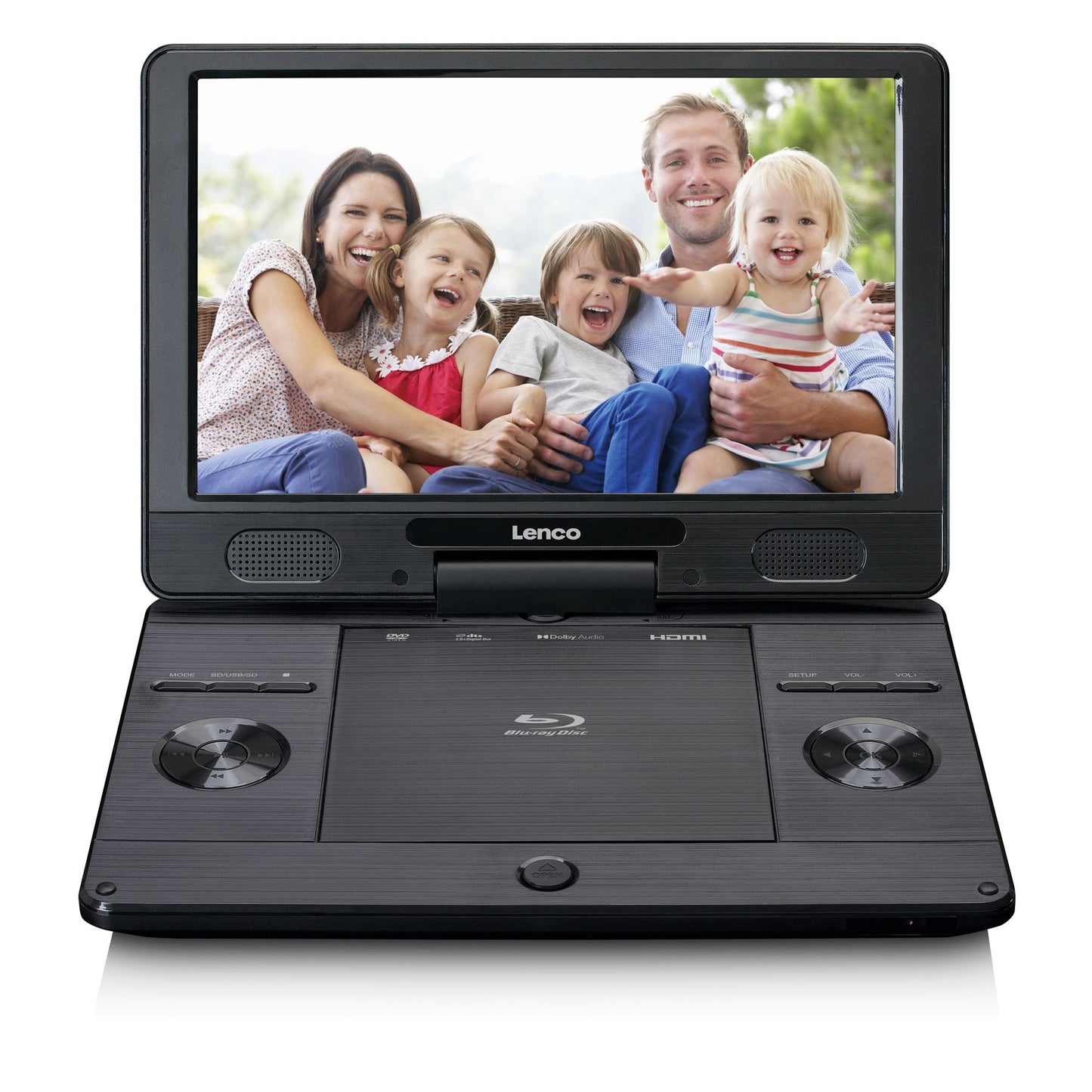 Lenco BRP-1150BK | Portable 11.5" Blu-Ray & DVD Player | Black