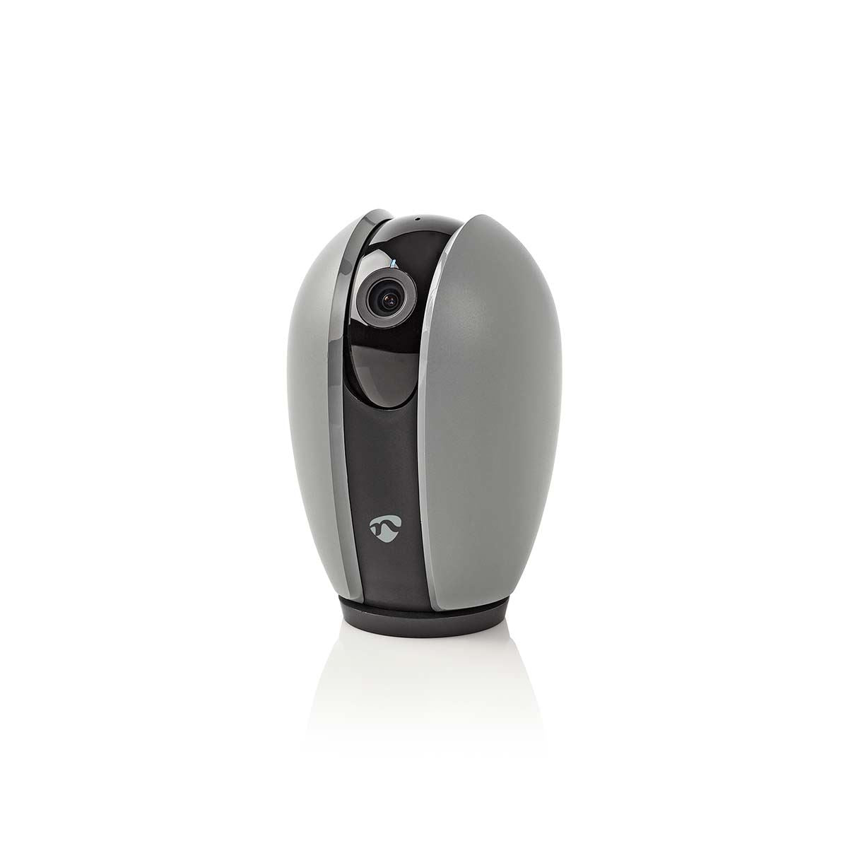 Nedis SmartLife Indoor Camera | Wi-Fi | Full HD 1080p | Pan tilt | Cloud Storage (optional) / microSD (not included) | With motion sensor | Night vision | Dark Grey / White