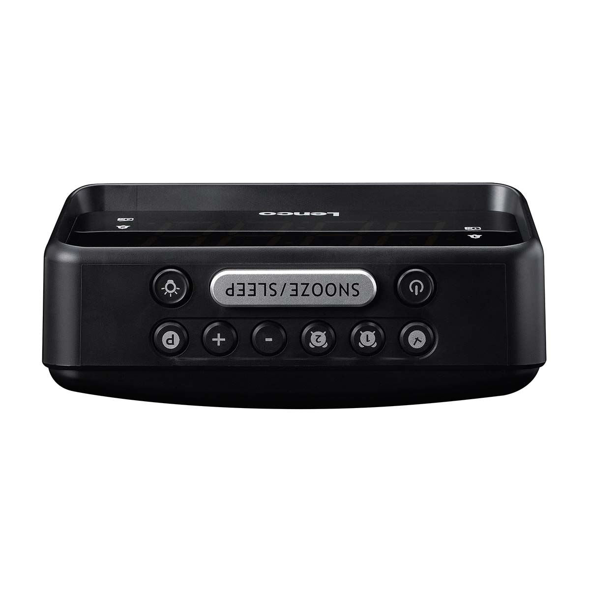 Lenco CR-28BK | FM Clock Radio | Night Light | Black