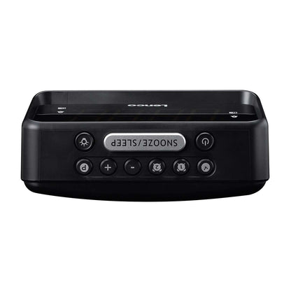 Lenco CR-28BK | FM Clock Radio | Night Light | Black