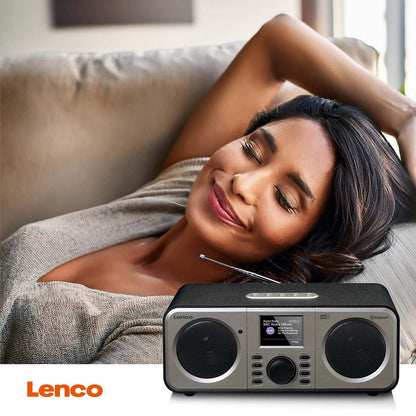 Lenco Stereo DAB+ FM Radio with Bluetooth®  - Black