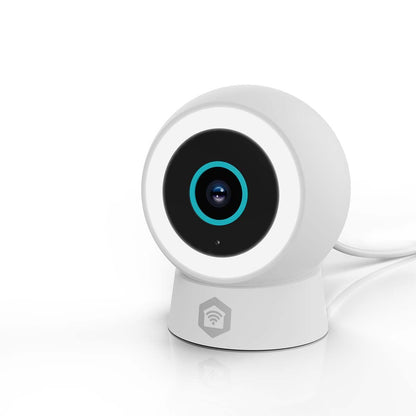 Nedis SmartLife Outdoor Camera | Wi-Fi | Spotlight | 3MP Full HD 1296p | IP65 | Cloud Storage (optional) / microSD (not included) / Onvif | 5 V DC | With motion sensor | Night vision | White