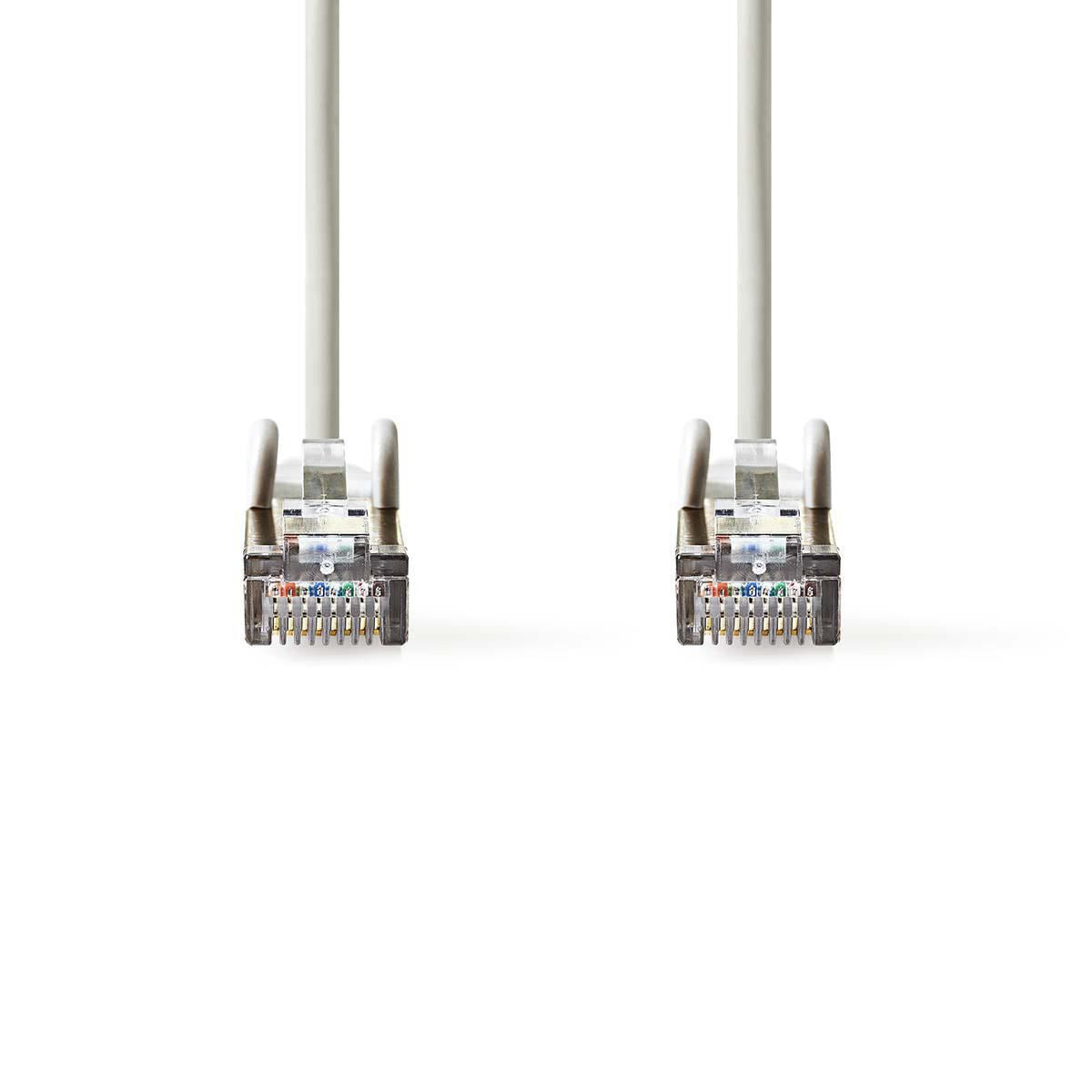 Nedis CAT5e Network Cable | SF/UTP | RJ45 Male | RJ45 Male | 1.50 m | Round | PVC | Grey | Envelope