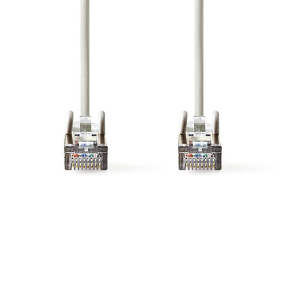 Nedis CAT5e Network Cable | SF/UTP | RJ45 Male | RJ45 Male | 1.50 m | Round | PVC | Grey | Envelope