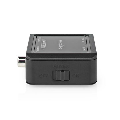 Nedis Digital Audio Converter | 1-way | Connection input: DC Power / HDMI™ Input | Connection output: 1x Coax Audio / 1x TosLink Female | Automatic | Anthracite