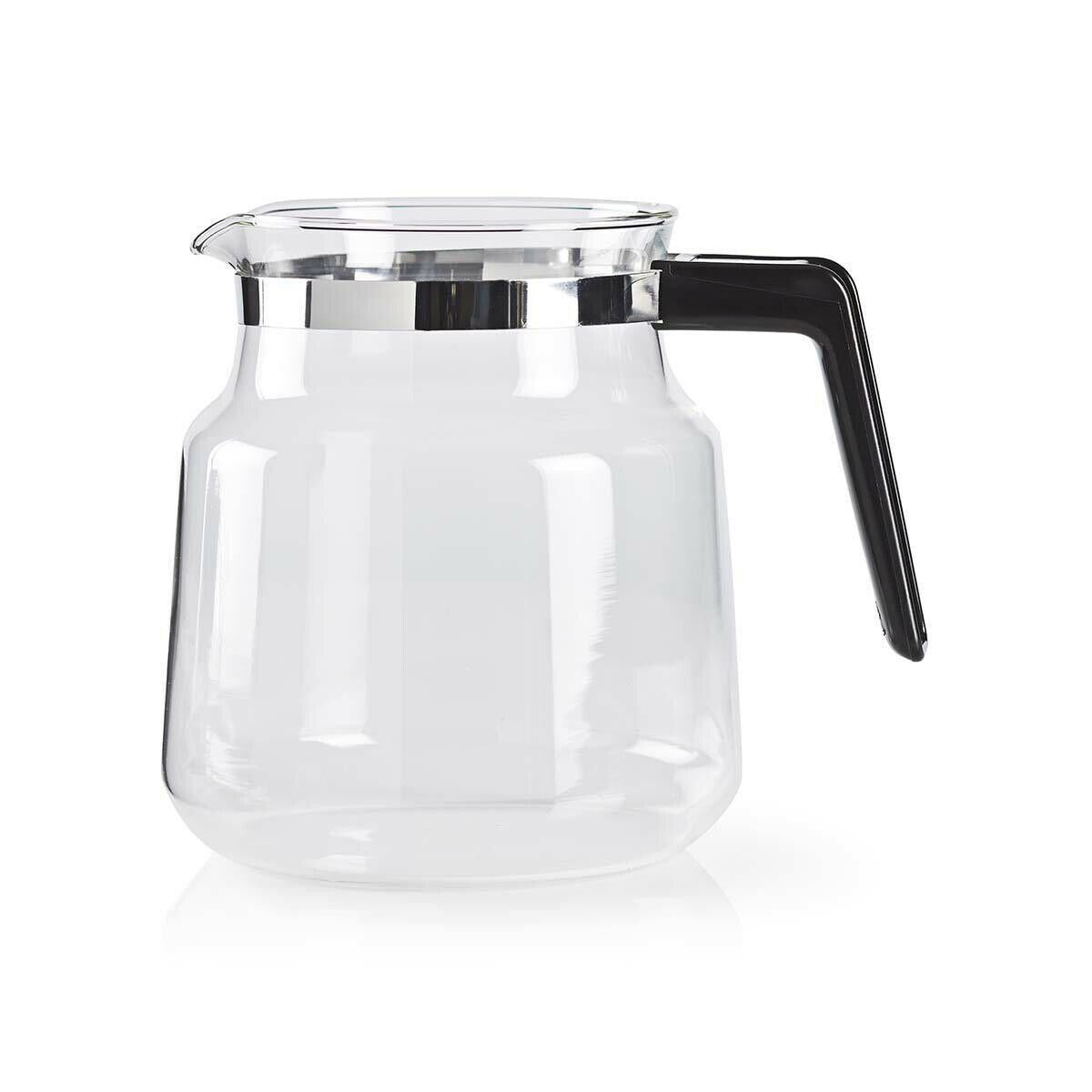 Nedis Glass Coffee Jug | Compatible with: Moccamaster K / KB/ 1 0PL / Excellent 10S | 1.2 l | Black