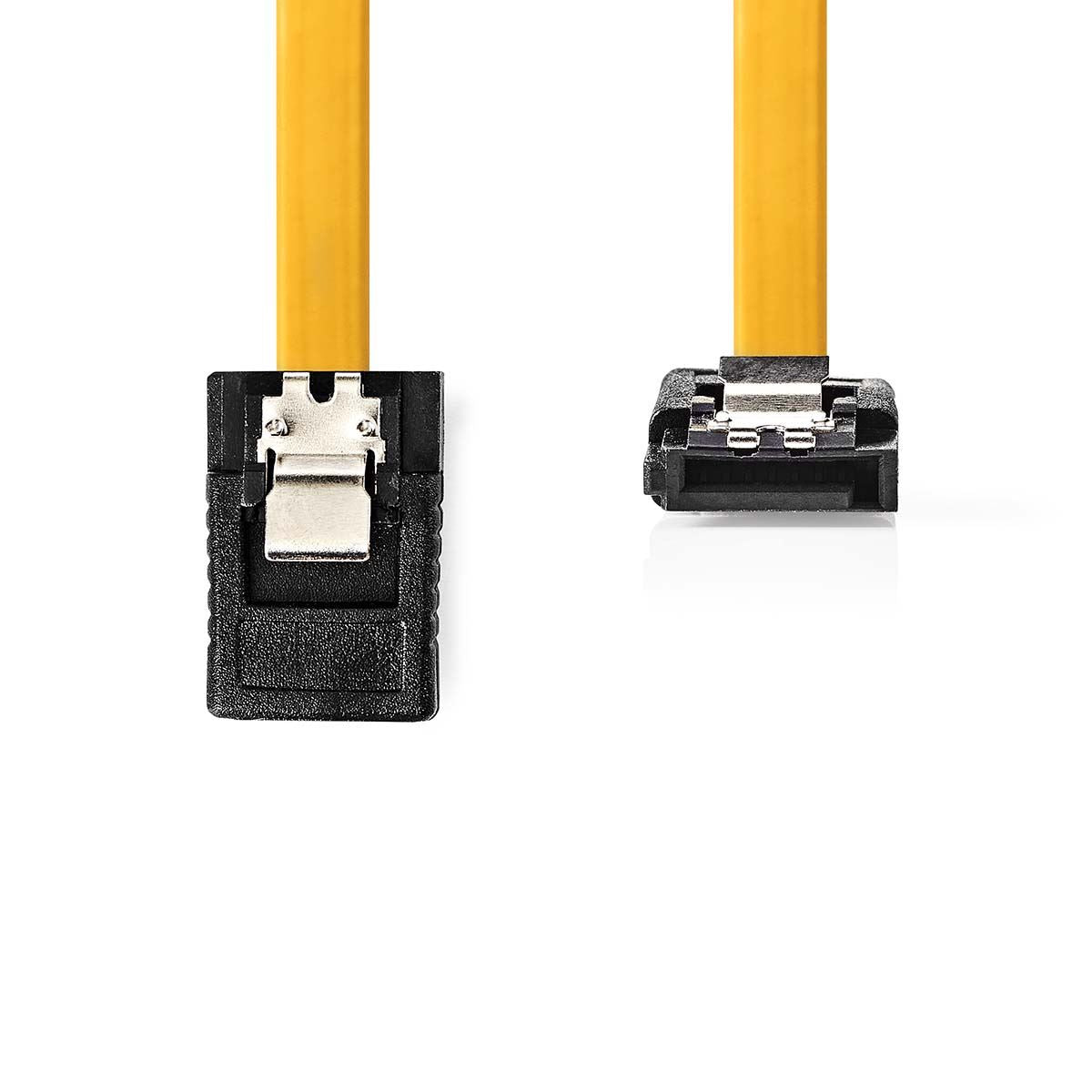 Nedis CCGP73255YE10 | SATA Cable | 6 Gbps | SATA 7-Pin Female | SATA 7-Pin Female | Nickel Plated | 1.00 m | Flat | PVC | Yellow | Polybag