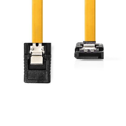 Nedis CCGP73255YE10 | SATA Cable | 6 Gbps | SATA 7-Pin Female | SATA 7-Pin Female | Nickel Plated | 1.00 m | Flat | PVC | Yellow | Polybag