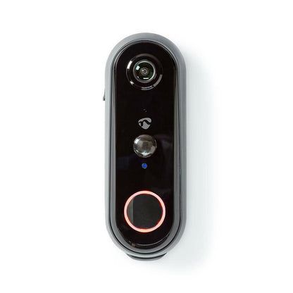 Nedis SmartLife Video Doorbell | Wi-Fi | Battery Powered | Full HD 1080p | Cloud Storage (optional) / microSD (not included) | IP54 | With motion sensor | Night vision | Grey