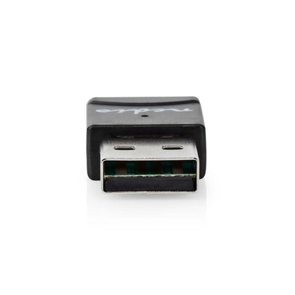 Nedis Network Dongle | Wi-Fi | AC600 | 2.4/5 GHz (Dual Band) | USB2.0 | Wi-Fi speed total: 600 Mbps | Windows 10 / Windows 11 / Windows 8