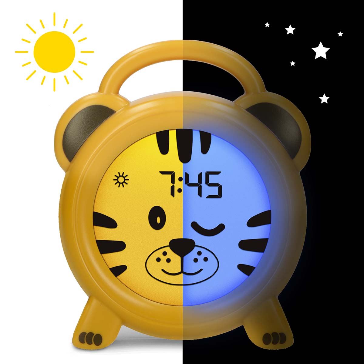 Alecto BC100TIGER | Sleep Trainer & Night Lamp Light / Alarm Clock - Tiger