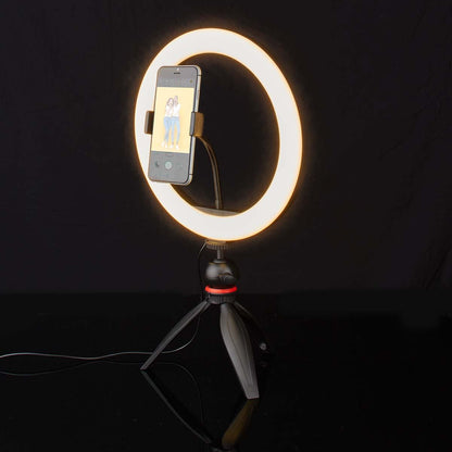 Nedis Ring Light | 10 inch | 120 LED's | 2700 - 6700 K | Tripod | Black