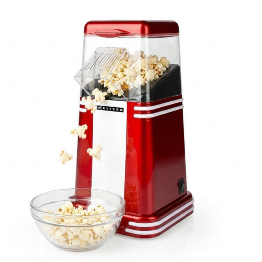 MELISSA Popcorn Maker | 60 g | 1200 W | 2–4 min | Hot Air | Red/White
