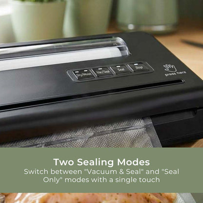 MELISSA Vacuum sealer | 110w | with Integrated Roll Holder |Built-in Cutter | Black