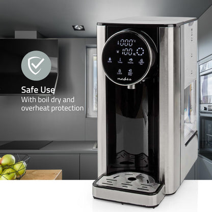Nedis KAWD310FBK Hot Water Dispenser | 2600 W | 2.7 l | Aluminium / Black