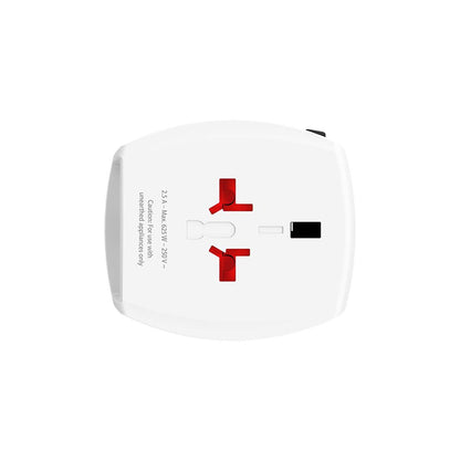 Skross Travel Adapter Innovative 2-Pole with integrated Dual USB Charger (1x USB C & 1 x USB)