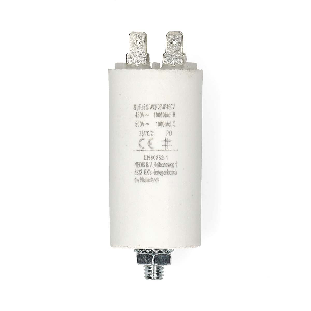 Nedis WCF08UF450V | Capacitor | 8.0 uF | 450 V | Faston | 10 pcs