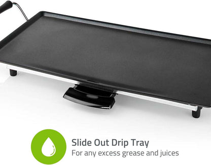 Nedis Teppanyaki Table Grill | Baking surface ( l x w ): 47.5 x 26.5 cm | 5 Heat Settings