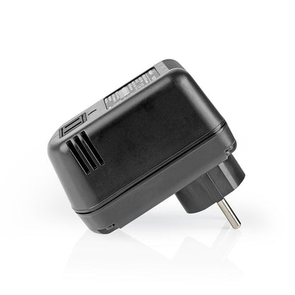 Nedis Power Converter | Mains Powered | 230 V AC 50 Hz | 30 W | Plug with earth contact | Black