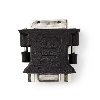 Nedis DVI Adapter | DVI-I 24+5-Pin Male | VGA Female | Nickel Plated | Straight | PVC | Black | Box