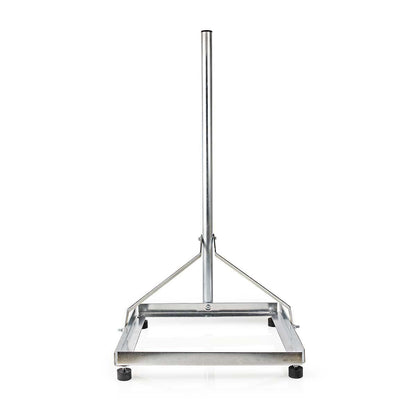 Nedis Satellite Balcony Stand | Mast length: 1.00 m | Maximum dish size: 90.0 cm | Bottom plate size: 1 x 50 x 50 cm | Steel | Silver