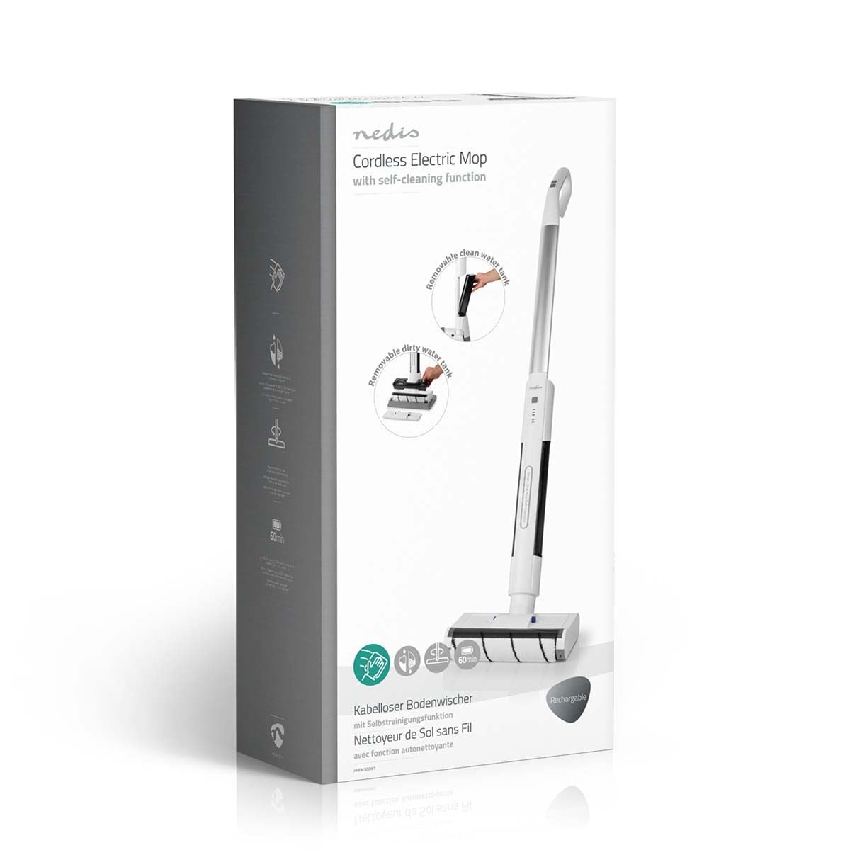 Nedis Floor Cleaner | 40 W | Cordless | Operation time in highest power mode: 60 min