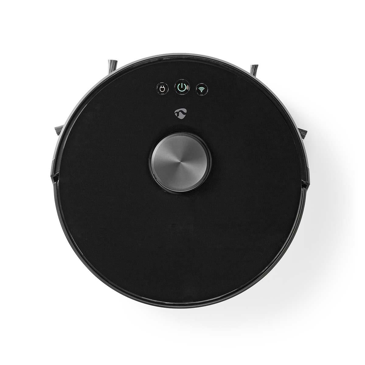Nedis SmartLife Robot Vacuum Cleaner | Laser Navigation | Wi-Fi | Capacity collection reservoir: 0.6 l | Automatic charging | Maximum operating time: 2 hrs | Black | Android™ / IOS